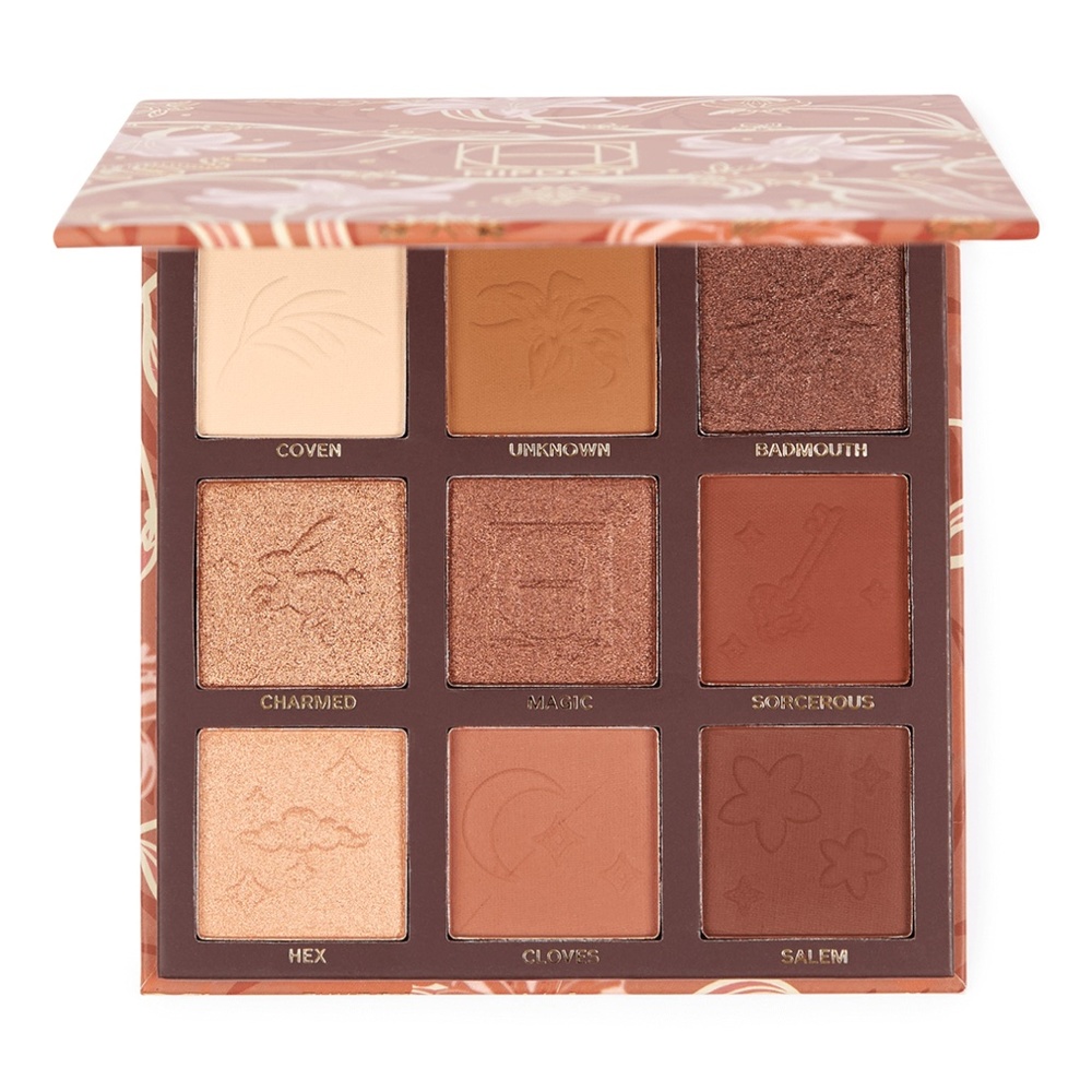 SOLD HIPDOT Witchy Warms Eyeshadow Palette Matte Shimmer Browns Neutrals Mirror - Picture 2 of 4